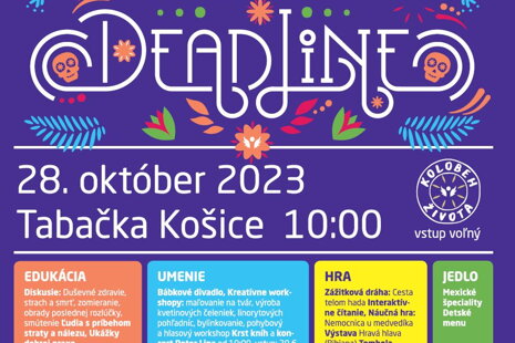 Festival DEADLINE o kolobehu života a smrti aj s účasťou NO Viaticus